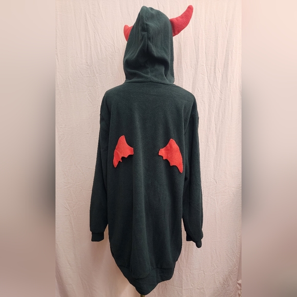 Women's Plus Cute Little Devil Relax  Fleece Hoodie-(1XL)NWOT - Picture 4 of 7